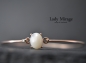 Preview: 925 Sterling - Real Silver - Rose Gold Necklace with Pendant - Mother of Pearl - Beautiful Necklace - Handmade Gift - Gift for Her - Includes Gift Box